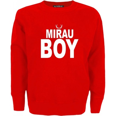 Mirau chlapčenská mikina bez kapucne BOY svetlo sivá/melange