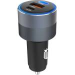 Forcell Зарядно за кола Forcell - F-Energy Alu, 85W, 2xUSB-C/USB-A, сиво (5903396275746)