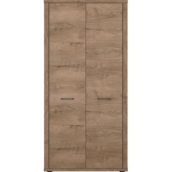 Image 1 of ЕВРОМАР Двукрилен гардероб cordan 2d дъб бургундски