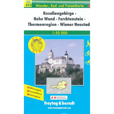 Turistická mapa Rosaliengebirge-Hohe Wand Forc
