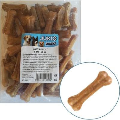 JUKO Snacks Kost buvolí 5 cm 50 ks