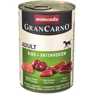 Animonda Gran Carno Adult hovädzie & kačacie srdiečka 6 x 400 g