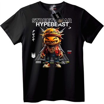 NOONEBRAND Тениска Улични Hypebeast Тиква - 7XL, Black