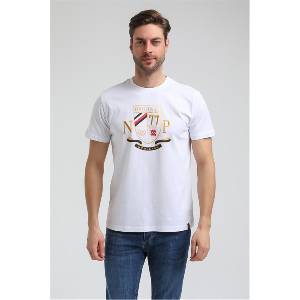 New World Polo Мъжка Slim Fit тениска 23SSM20313 - Бяла #371427 (371427_Бяло)