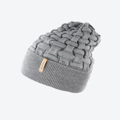 Kama Dětská pletená Merino čepice B100 109 světle šedá