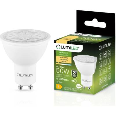 Lumiled LED žiarovka GU10 6W = 50W 580lm 3000K Teplá nastaviteľná 24° 36° 60°