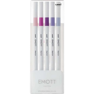 EMOTT fine liner sada FORAL 5 ks - OFFICE LINE