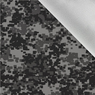 Takoy Látka softshell zimní maskáč pixel šedohnědý