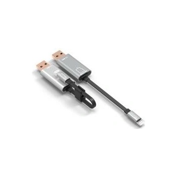 PremiumCord Lightning nabíjecí a synchr. kabel, 8pin - USB s čtečkou karet, 15cm