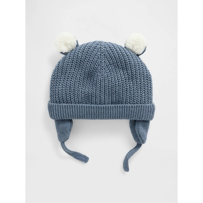GAP Baby zateplená sherpa čiapka Tmavomodrá