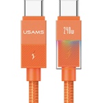 USAMS Кабел USAMS U93 240W USB-C за USB-C 1.2m, оранжев (Usa001735)