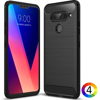 Image 1 of LG V40 ThinQ Carbon Fiber Калъф и Протектор