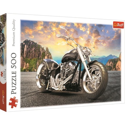 Trefl Black motorcycle 500 dielov