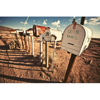 DIMEX ART s. r. o Флизелинов фототапет стари пощенски кутии 375 x 250 см