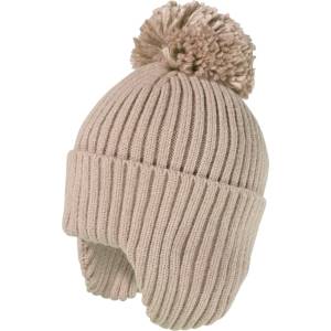 maximo Детска зимна шапка (beanie) maximo Kids' Mini Beanie with Pom-pom Beanie - Light Brown Melange - размер 53-55 cm (904-5100-0312)