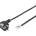 PremiumCord Захранващ кабел, Schuko - немонтиран, 3-жилен, 230V, 16A, 2 m, черен KPSFT2B (KPSFT2B)