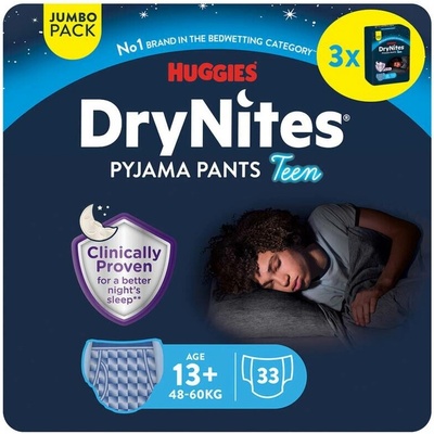 DryNites pro chlapce JUMBO box 13+ let / 48-60kg / 3x11ks
