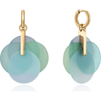 Viceroy Slušivé pozlátené náušnice Kiss 14029E01013