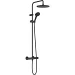 Hansgrohe Vernis Blend - Душ комплект Showerpipe 240 с термостат, 2 струи, EcoSmart, черен мат 26428670 (26428670)