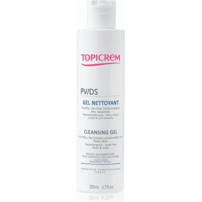 Topicrem PV/DS Cleansing gél umývací gél na telo a pokožku hlavy 200 ml