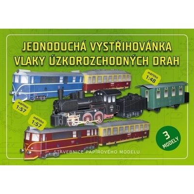 vystřihovánka vlaky úzkorozchodných drah – Zboží Dáma