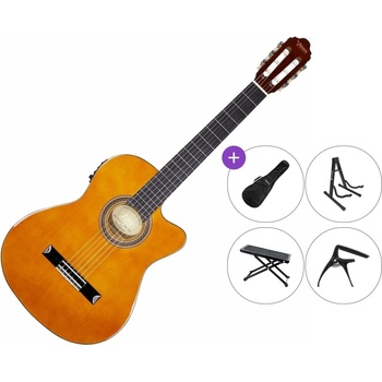 Valencia VC104TCE SET 4/4 Natural Класическа китара с предусилвател