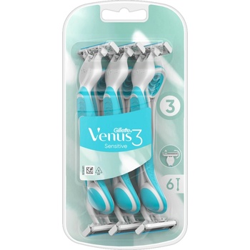 Gillette Самобръсначка Venus 3 Sensitive - 6 броя/опаковка