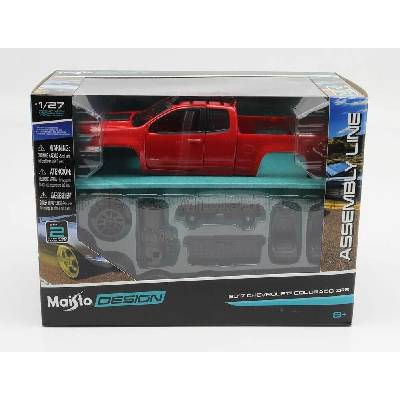 MAISTO CHEVROLET COLORADO ZR2 PICK-UP 2017 - RED BLACK 1:27