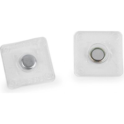 Skryté magnetické zapínání k našití Ø8 mm, malé, 2 transparent čtverec – Hledejceny.cz