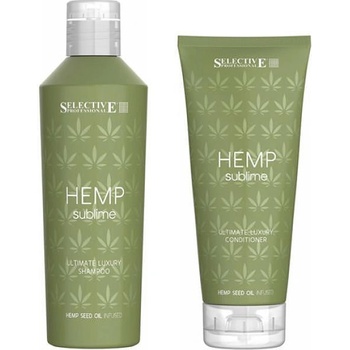 Selective Professional Хидратиращ комплект шампоан и балсам с конопено масло Selective Professional Hemp Sublime