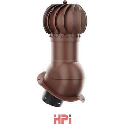 HPI Rotační odvětrávací set 150 mm nízký profil pro plechové tvarované krytiny hnědá