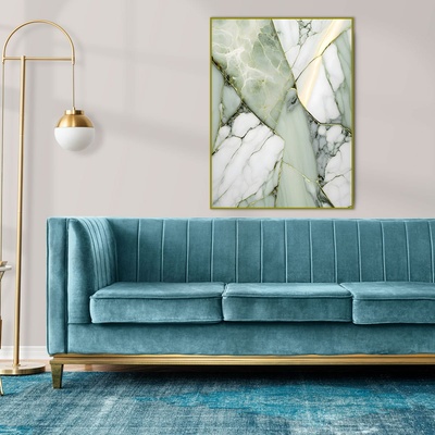 Decono Картина Зелен Мрамор