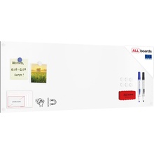 Allboards PME90x30 Magnetická tabule SLIMboard bezrámová 90 x 30 cm