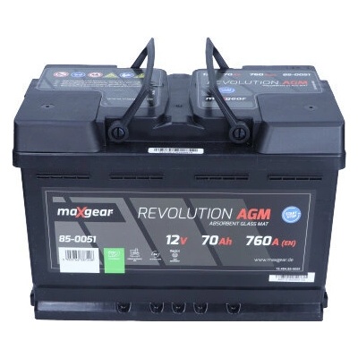 MaXgear Revolution AGM 12V 70Ah 760A 85-0051