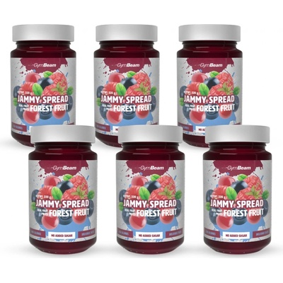 GymBeam Jammy Spread Lesné ovocie 6 x 220 g