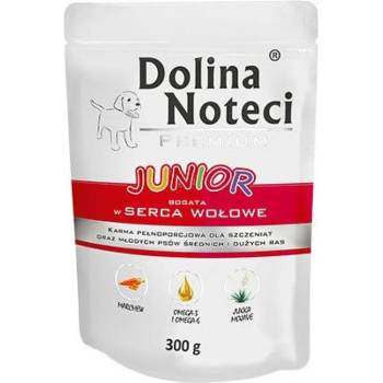 Dolina Noteci Premium Dog Junior Beef hearts - Пауч за подрастващи кучета с говежди сърца 300gr