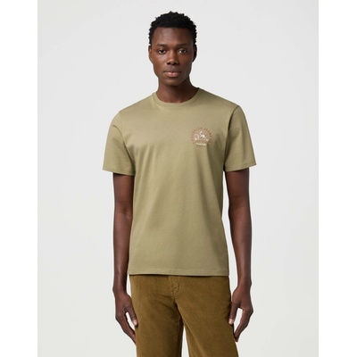 Wrangler pánské triko Small Graphic Tee 112371473 Aloe
