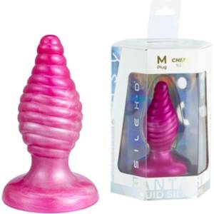  Фентъзи анален плъг, термореактивен ефект, 9, 2см. - SilexD Cherry Anal Plug (D-245454)