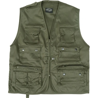 Mil-Tec Vesta JAGD na lov alebo rybárčenie - OLIVOVÁ