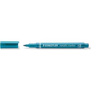 STAEDTLER Декоративен маркер, 1-2 мм, коничен, staedtler "8323", син металик 8323-373 (8323-373)