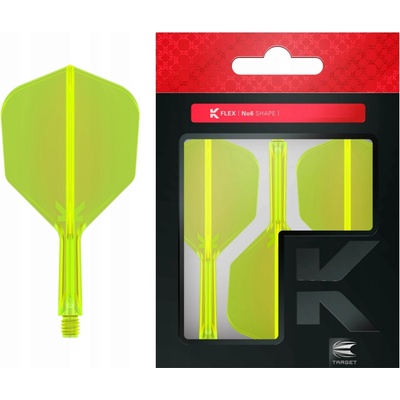 Target - darts K-Flex Neon - No6 - Short - Yellow TRG410049 – Zboží Dáma