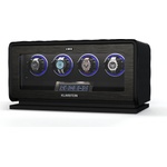 Klarstein LuminousTime навивач за часовници, 4 часовника, много настройки, LED, 10 dB (WW4-LuminousTime4Bl) (WW4-LuminousTime4Bl) - klarstein
