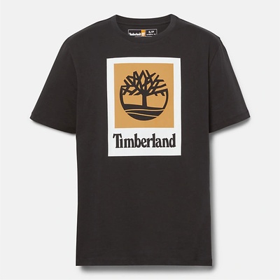 Timberland УНИСЕКС ТЕНИСКА all gender logo stack t-shirt in black/white - 3xl (tb0a5qs2001)