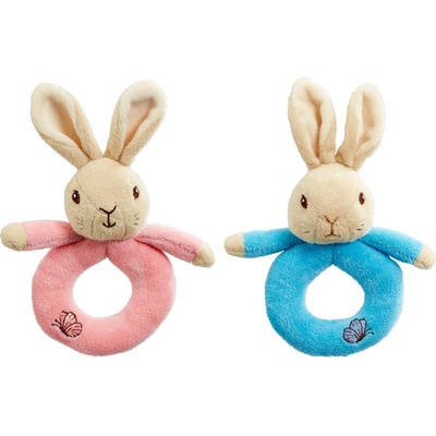 Rainbow Designs Limited Hrkálka krúžok králiček Petr & Flopsy 1 ks