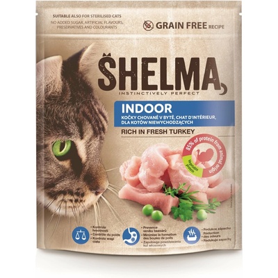 SHELMA Cat Indoor Freshmeat Turkey GF 0,75 kg