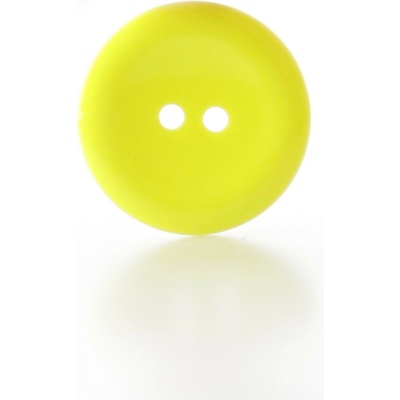 Pro Háčkování Knoflík kulatý plast 15 mm, žlutý