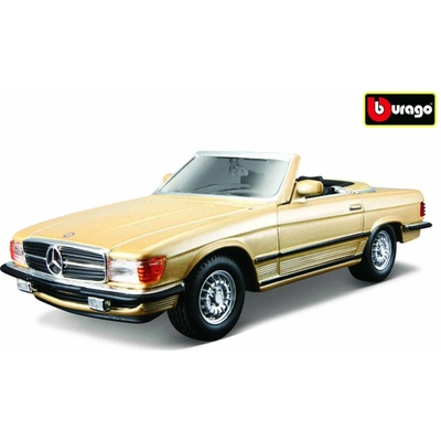 Bburago Classic Mercedes Benz 450 SL 1977 zlatá metalíza 1:32