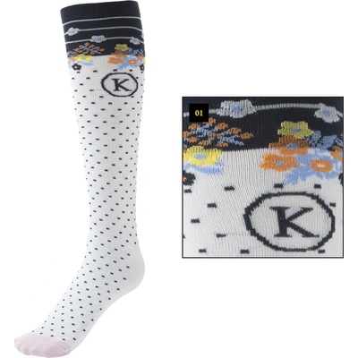 KAVALKADE Jazdecké podkolienky KavalSocks Summer Biela