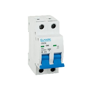 ELMARK АВТОМАТИЧЕН ПРЕКЪСВАЧ 6kA 25A 2P КРИВА B (41625N)