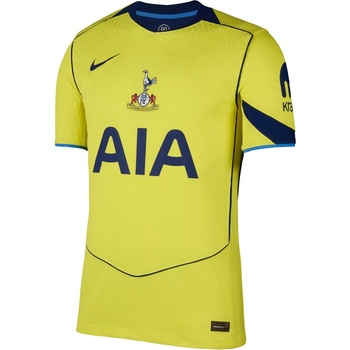 Nike Футболна фланелка Nike Tottenham Hotspur Authentic Third Shirt 2025 2026 Adults - Yellow/Blue